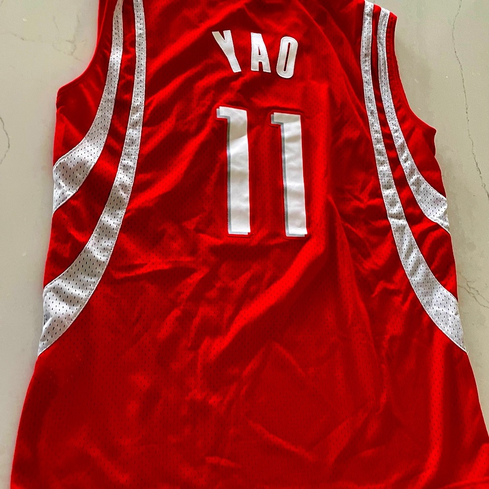 Rockets #11 Yao Jersey, sewn letters Mens XL - Picture 2 of 6
